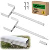 UPVONT 2x3 Downspout Extension Bracket, Gutter Downspout Holder 2x3 Horizontal,