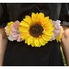 Oyabridal Sunflower Babyshower Sash for Gender Reveal Maternity Sash Belts