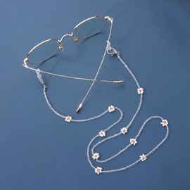 scicent Glasses Chain String Around Neck - Eyeglass Sunglasses Spectacle Retainer Cord Neck Glasses Strap Holder Eyewear Chain Necklace for Women 8307