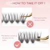 20D Lash Clusters, 240pcs Individual Lashes Extensions Volume Cluster Lashes,