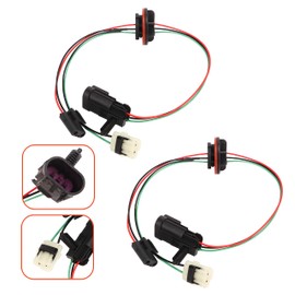 MQparts 2PCS 68193062AB Headlight Lamp Wiring Harness Compatible with Dodge Ram 1500 2009-2017 & 3500 2011-2017 & 2500 4500 5500 2012-2017 Replace 68193062AB 68193062AA