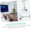 ORFOFE 2pcs Projector Ceiling Mount Bracket Aluminum Alloy Easy Install