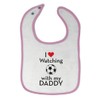 Toddler & Baby Bibs Burp Cloths Soccer I Love Watching