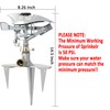 STYDDI Professional Heavy Duty Pulsating Sprinkler on Metal 3-Pronged Step