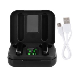 Ultralight TWS Wireless Earphones Bluetooth Headset Call Report Earbuds Mega Bass Sport HeadphonesBlack