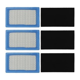 EasyByMall Air Filter Set for Kawasaki FH381V FH430V Engines, X300/X300R and MIU10998 - Pack of 3 with Pre-Filter, 20 x 12 x 10 cm