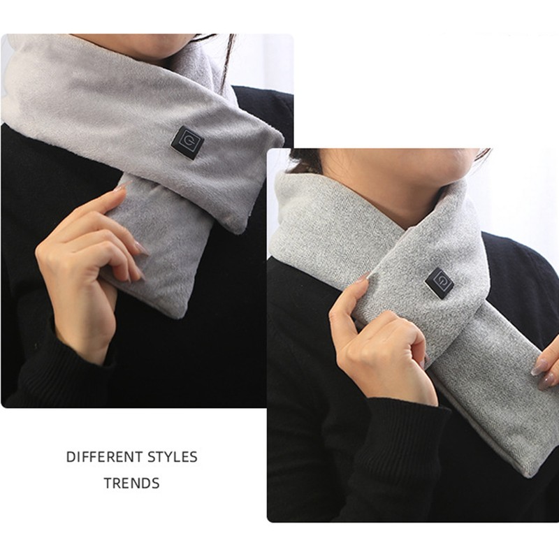 Heated Scarf Soft Neck Warmer USB Charging Heating Scarf 3