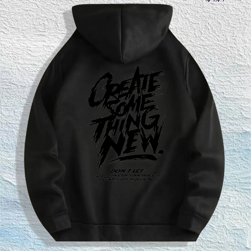 CREATE SOMETHING NEW Motivational Hoodie 100% Cotton US Warehouse 7