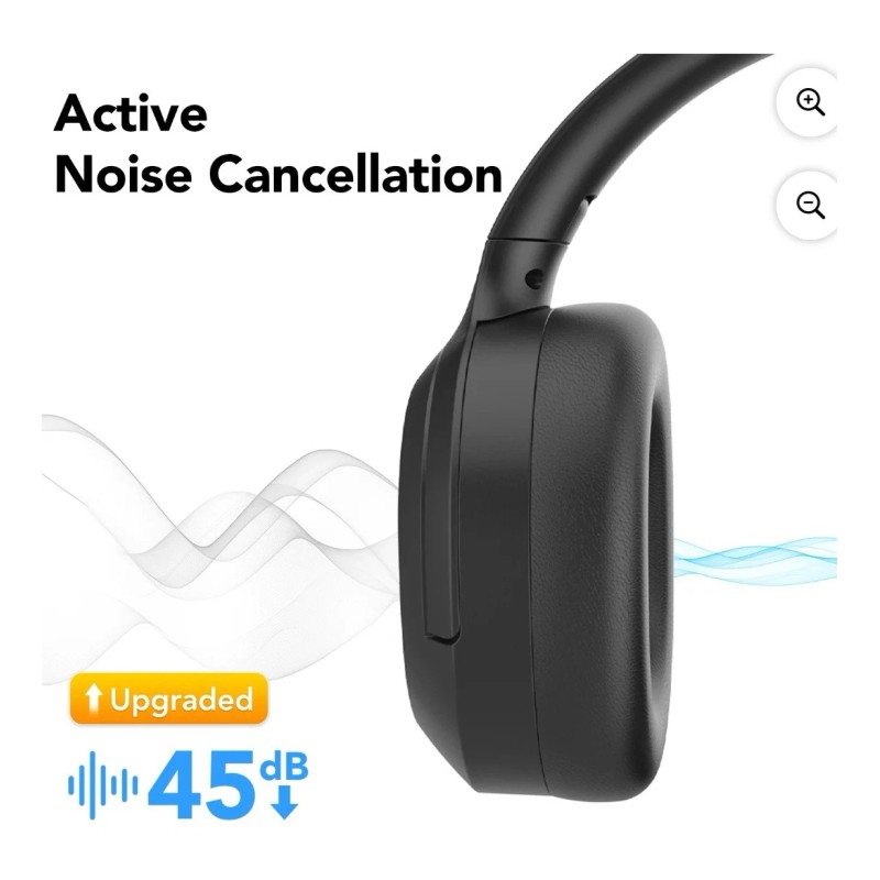 IKT NEW IKT LE824 ANC Active Noise Canceling Headphones Over
