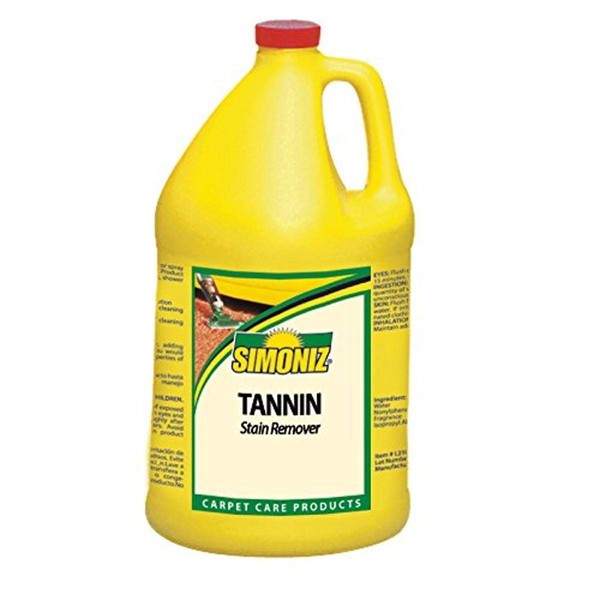 Simoniz T3787004 Tannin Carpet Spot and Stain Remover, 1 gal Bottles per Case (Pack of 4)