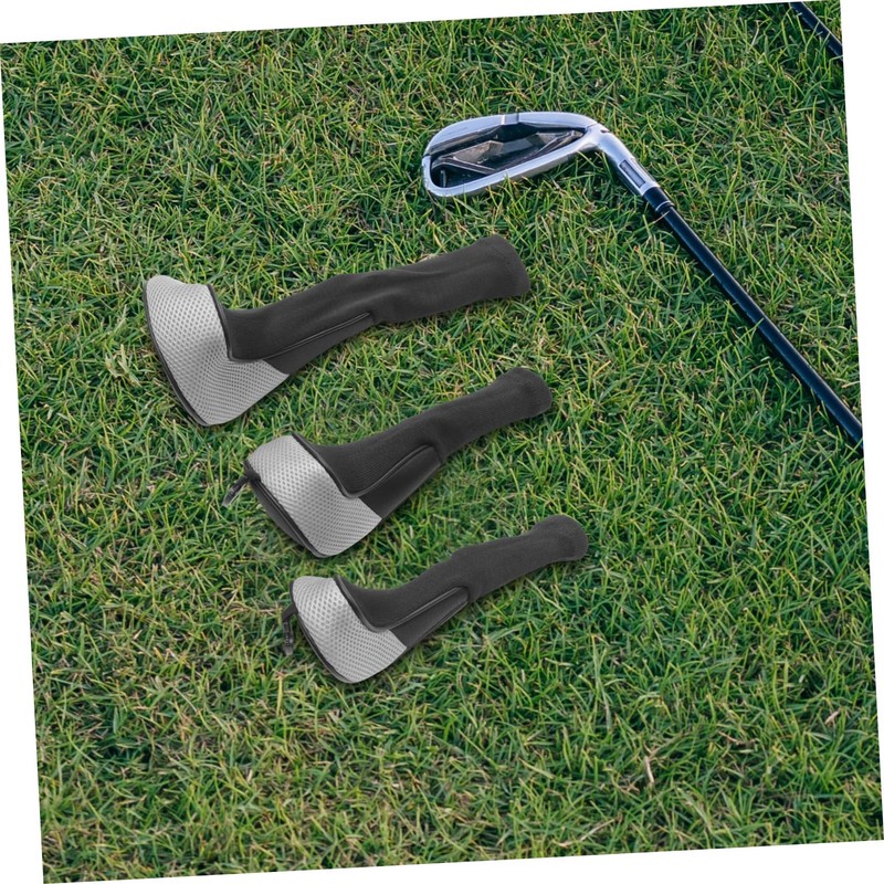 Totority 3Pcs Golf Putter Covers Breathable Mesh Club Protectors for