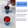 PATIKIL OK Stamp Self Inking Red Ink Office Stamps Pre-Inked