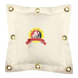 G-LIKE Sacco da boxe da parete, in tela, per arti marziali cinesi, Wing Chun Kung Fu, da parete, per pedalare, per allenarsi, calci, calci, calci, supporto da parete (bianco)