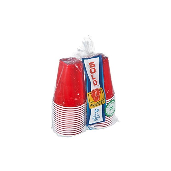 Solo Plastic Cup 18 Oz Mixed Red & Blue
