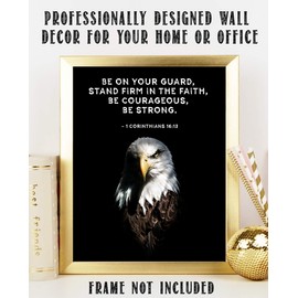 Book of Corinthians Bible Quote Wall Art , Christian Art Print , Christian Gifts for Women , Religious Verses Desk Decor , Bible Verses Office Wall decor , Catholic Art Unframed Wall Decor (11x14 in)