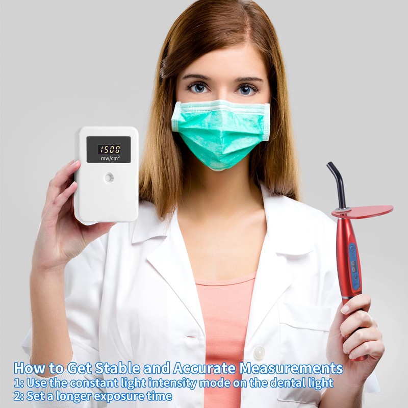 Annhua Dental Led Light Meter, Light Cure Power Curing Tester