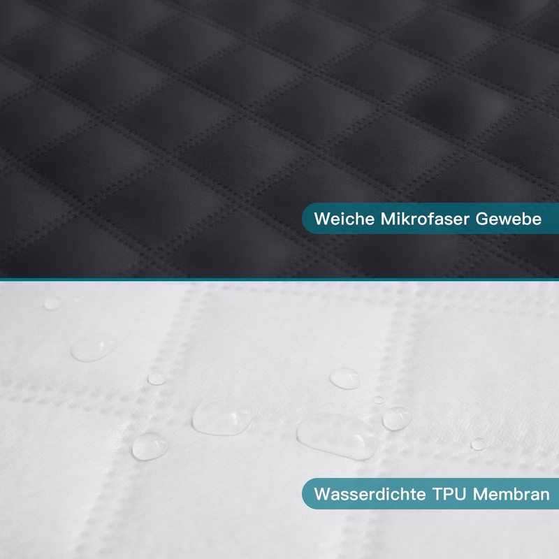 Arcona Mattress Protector 100 x 200 cm Waterproof, Breathable Waterproof