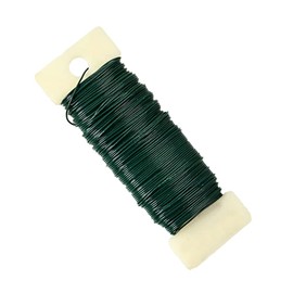 1 Roll Painted Iron Wire, Green Wreath, 11.8 ft (35 m), 22# Artificial Flower, Flower Decoration Wire, 3 Rolls of 66.9 ft (18 m) Tape, Flower Materials, Florists, Crafts, DIY Accessories