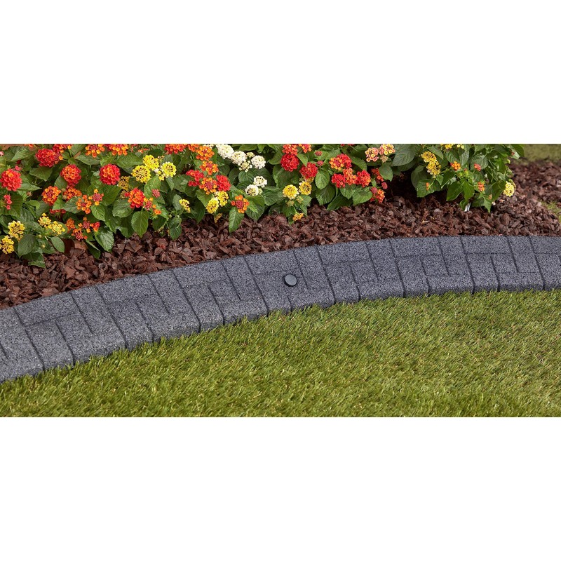Rubberific Premium Rubber Angled Terracotta Landscape Edging - 4 ft.