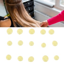 500g Keratin Glue Granules Beads, Hot Fusion Extensions Tool for Hair Extensions, Transparent Yellow Keratin Glue Granules Beads Fusion Hair Tool for Wig I Tip Hair Extensions
