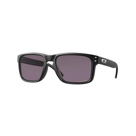 Oakley OO9102 Sunglasses Bundle: OO 9102 HOLBROOK 9102E8 Holbrook Matte Black Prizm Gre and Eyewear Cleaning Kit
