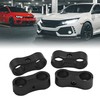 X AUTOHAUX 4 Pcs AN6 13mm Black Aluminium Alloy Fuel