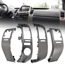 4PCS Center A/C Dash Air Vent Trim Panel Dashboard Cover fit for Toyota Prius 1.5L 2004-2009 Dashboard Side Air Vent Cover Replaces 55670-47060 55680-47020 55475-47020 55474-47020 Air Vent Outlet