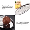 Ginger Grinder Oval Garlic Grinder Grater Stainless Steel Garlic Crusher