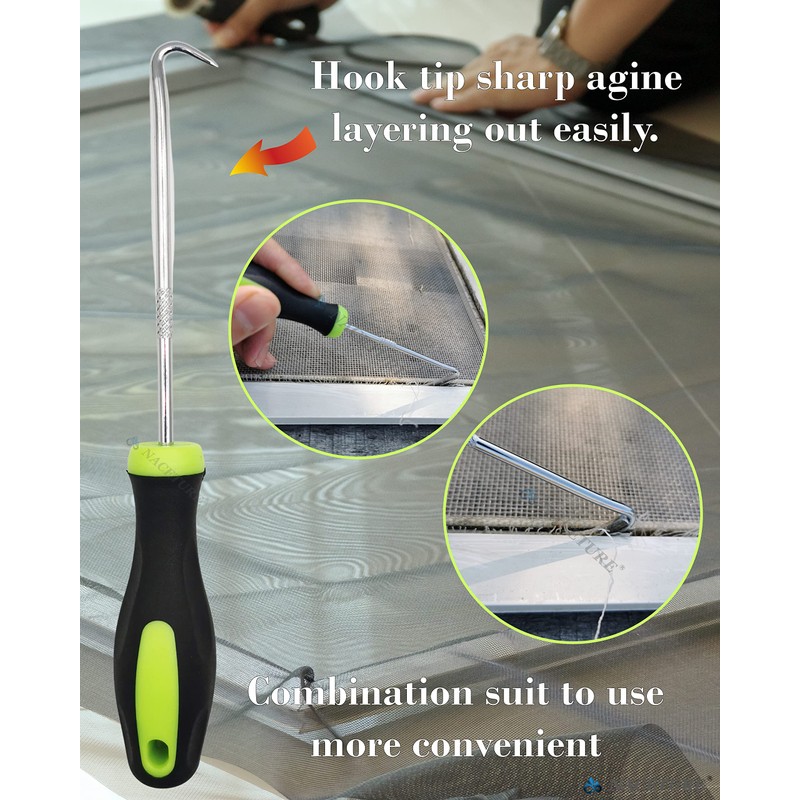 Screen Door Tool Kit - 20 Pieces Screen Installer Clips