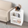 2-Tier Bedside Table Modern Small Nightstand Night Stand Freestanding Side