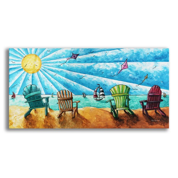 Epic Art 'Beach Life II' by Megan Duncanson, Acrylic Glass