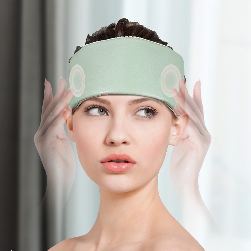 Electric Air Compression Headband 6 Zone Stiffness Migraine Relief 3