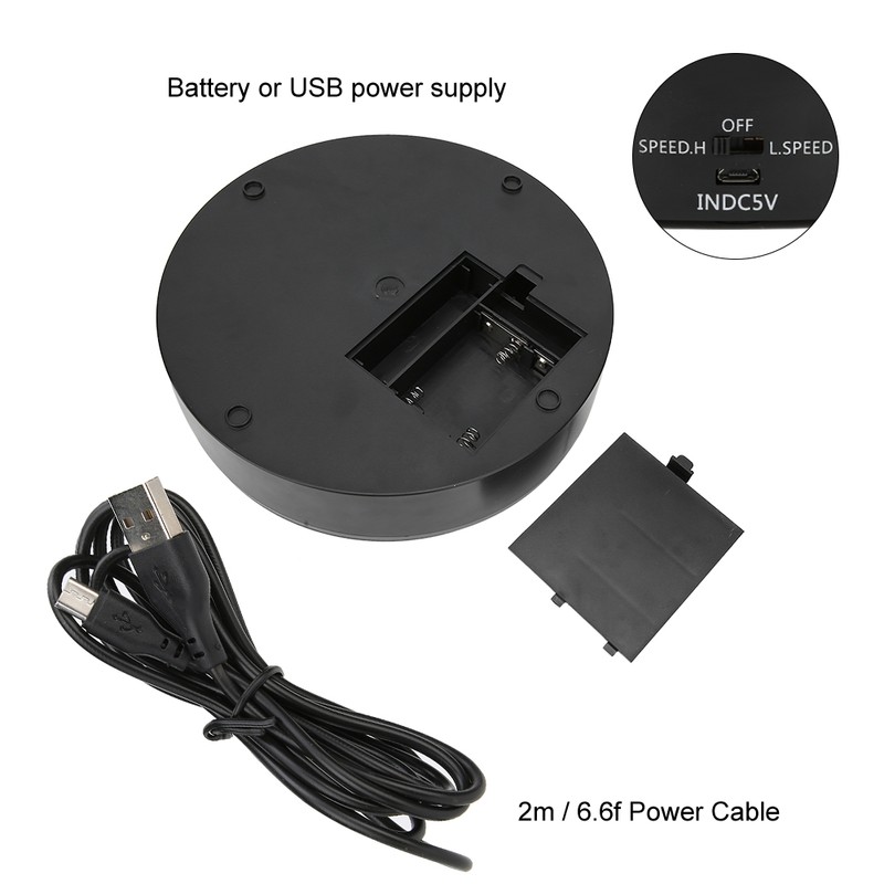 10kg Load Capacity USB Electric 360 Degrees Rotational Turntable Display