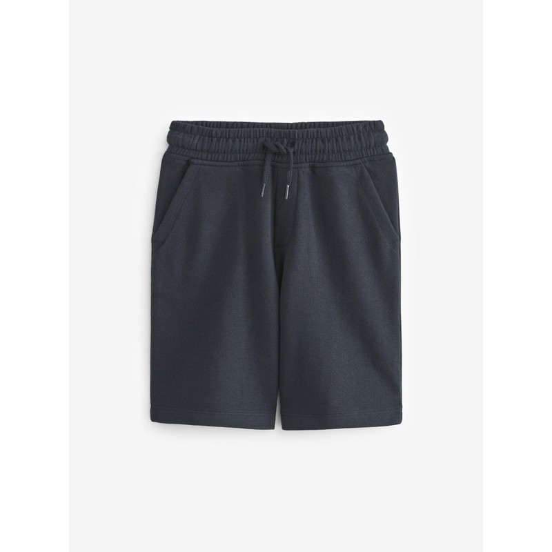 NEXT Basic Jersey Shorts - Pack of 4, Black/Navy Blue