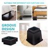 Sunifier Adjustable Bed Risers 1,2,3,4,5,6,7,8,9,10 inch Heavy Duty Furniture Risers
