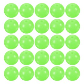 M METERXITY 200 Pcs Glow Fishing Beads - Plastic Luminous Round Bait Egg Lure Rigs Apply to Outdoor Tackle Tool (10mm, Green)