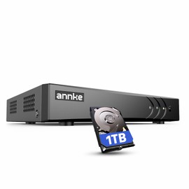 ANNKE 3K Lite 8 Channel Hybrid 5-in-1 Security Digital Video Recorder, H.265+ Surveillance DVR Supports 8CH Analog and 2CH 6MP IP Cameras, Remote Access, AI Human&Vehicle Detection, 1TB Hard Drive