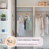 MEILIDY Leggings Hangers, Wooden Closet Hanging Leggings Storage Organizer Scarf
