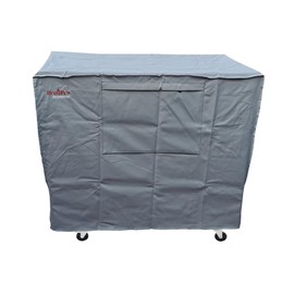 Waterproof 80-100 Qt Rolling Cooler Cart Cover Fits Most Patio Ice Chest Party Cooler Upto 43L x 22W x 32H inch-Beige