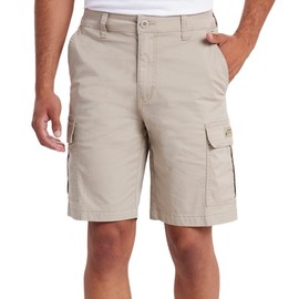 UNIONBAY Men's Relaxed Fit Flex Waist Cargo Short (Tan, 34)