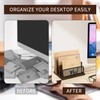 YINMIT Mail Organizer Countertop, Mail Holder with 3-Slot, Desktop Mail