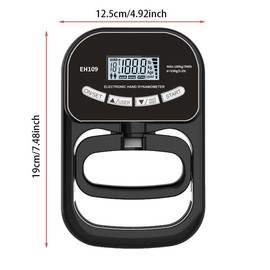 Electronic Hand Grip Strength Trainer, Handheld Digital Display Hand Grip Strength Training Tool, Hand Strengthener for Home Gym Workout