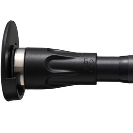 Shower Curtain Rod With Holders, 42 to 60 inch Tension Shower Curtain Rod No Drilling Adjustable Black Shower Rods