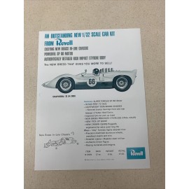 Revell SLOT CAR Chaparral II Revell Data Sheet Model Racing Car 8.5”x11” New Print Copy