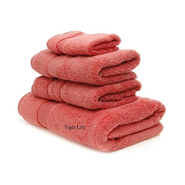 Espalma Signature Zero Twist Cotton Wash Cloth- Tiger Lily -Coral