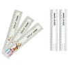 5 x 15cm/150mm/6” DOMS Zoom Clear Plastic Strong Broad Rulers