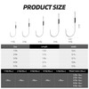 PROBITE Straight Shank Baitholder Hooks – Multi-Size Fishing Hooks for