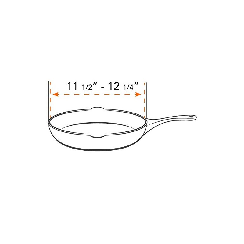 Frywall 12 (Large) - Charcoal - Splatter Guard, as Seen