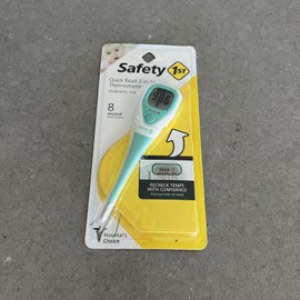 Safety 1st Quick Read 2-in-1 Thermometer Underarm or Oral 8 Second Readings NEW