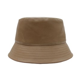 Unisex Fashion Bucket Hat PU Leather Rain Hat Waterproof Fishmen Cap Hats for Men and Women